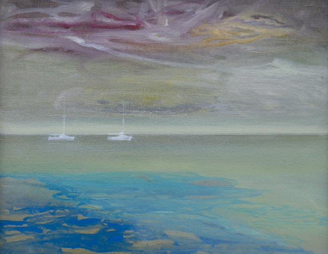 
Two yachts Thames Estuary