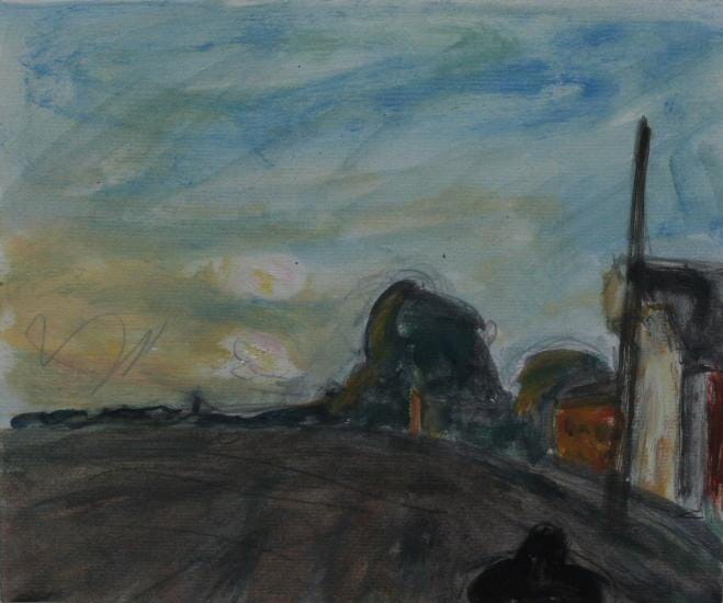 
Sundog and Joe's Mill evening