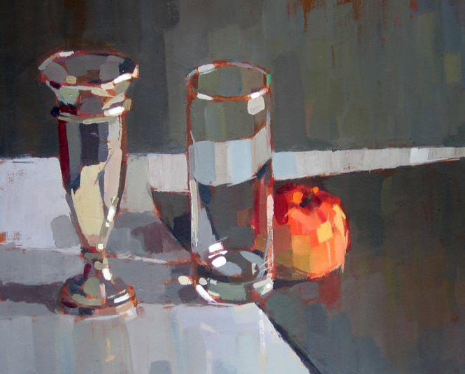 
Still life - red grey