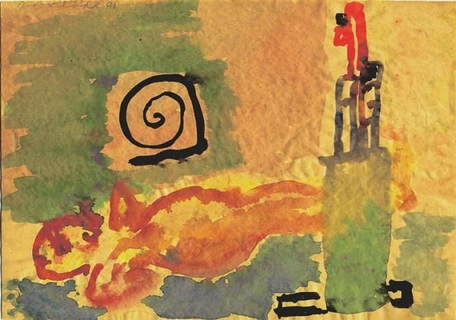 
Painter and shell