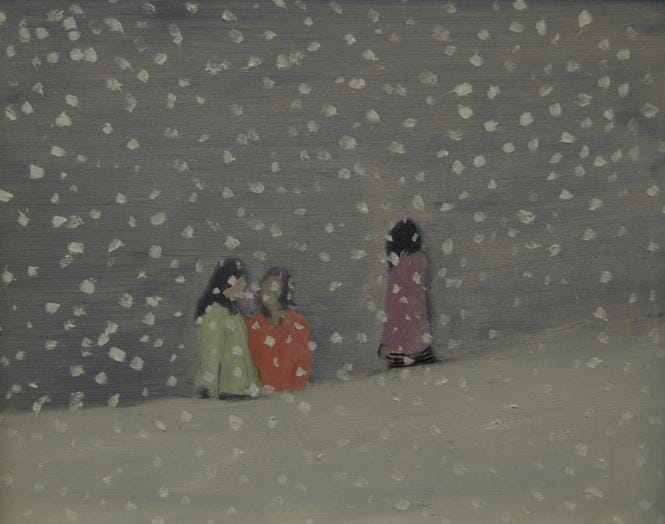 
Girls in snow