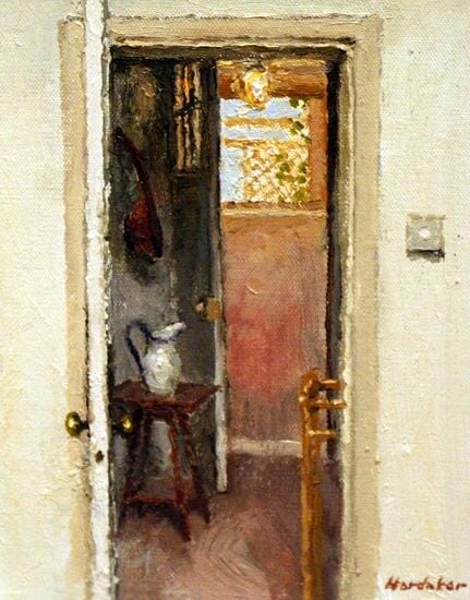 
Threshold with white jug