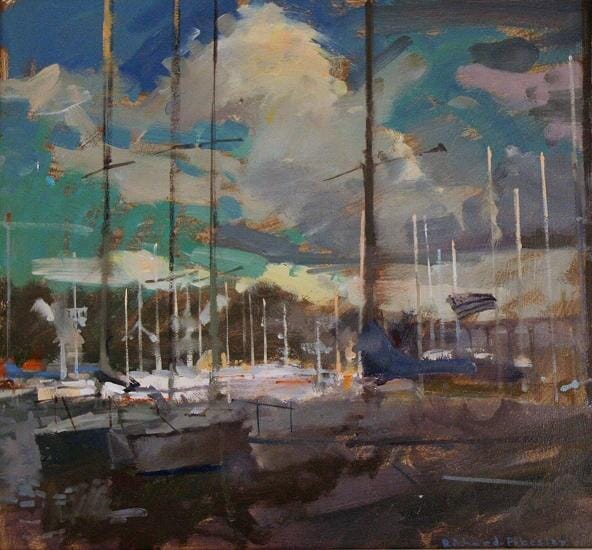 Morlaix Harbour night coming
