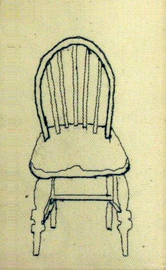 
Hoop back windsor chair c 1860-76