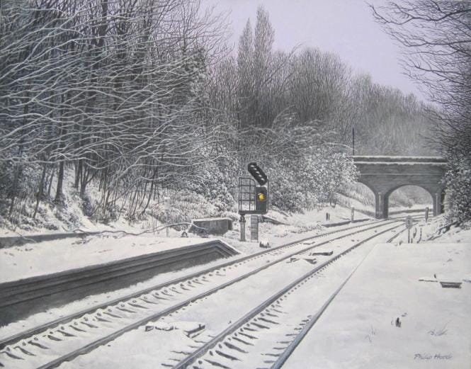 
Crouch Hill station in winter