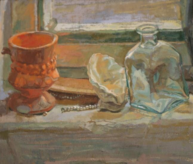 Still life with pearls