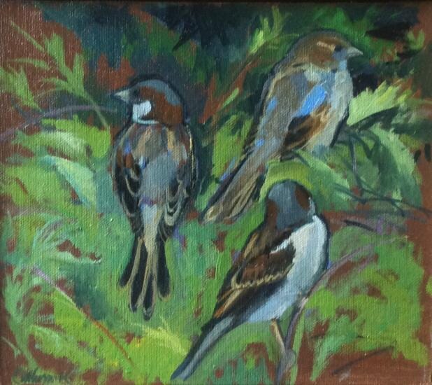 Three Sparrows