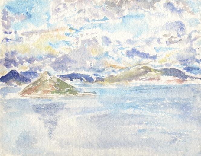 Clouds like islands in the sky I