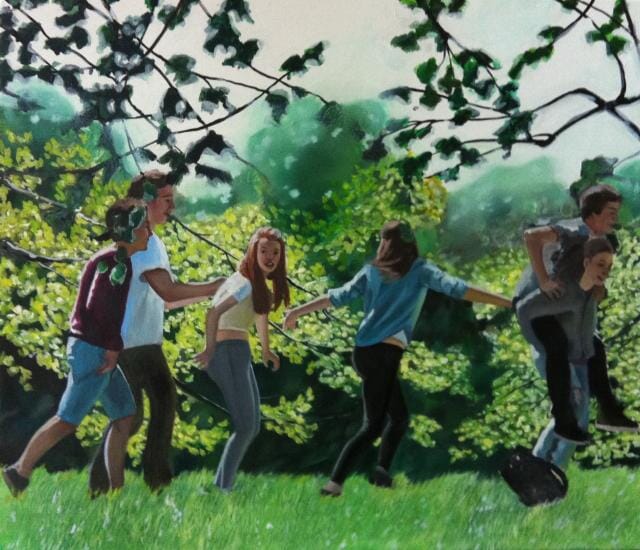 Teenagers In Regents Park