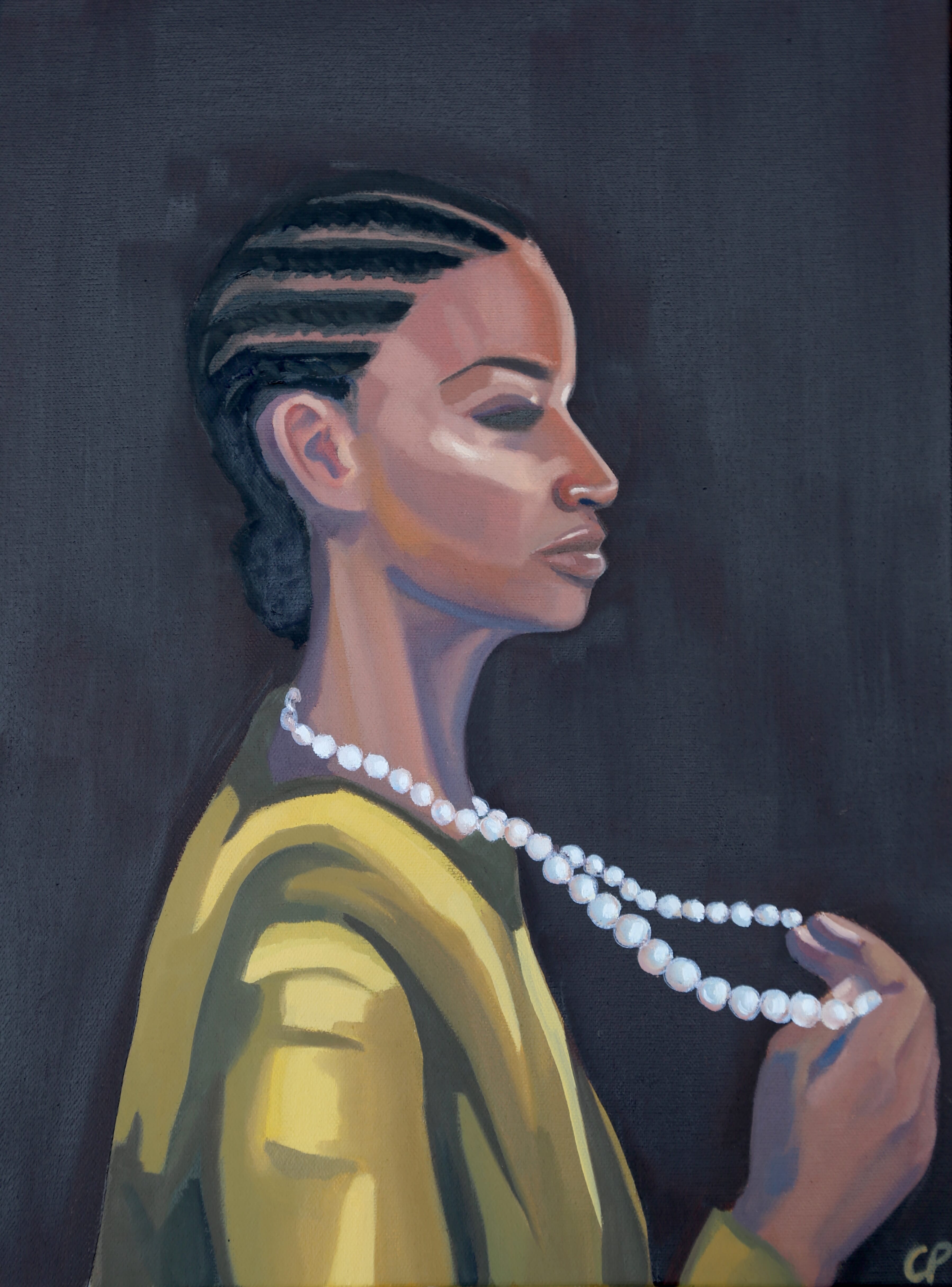  Girl with a Pearl Necklace