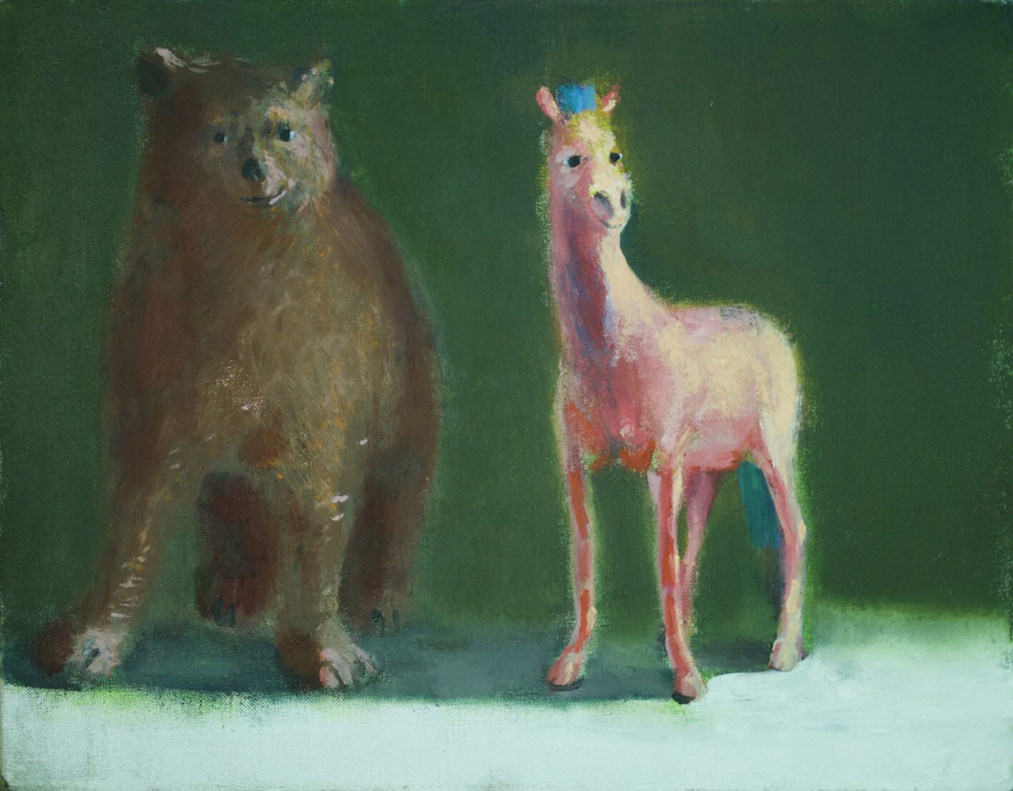  Brown Bear And Pink Horse