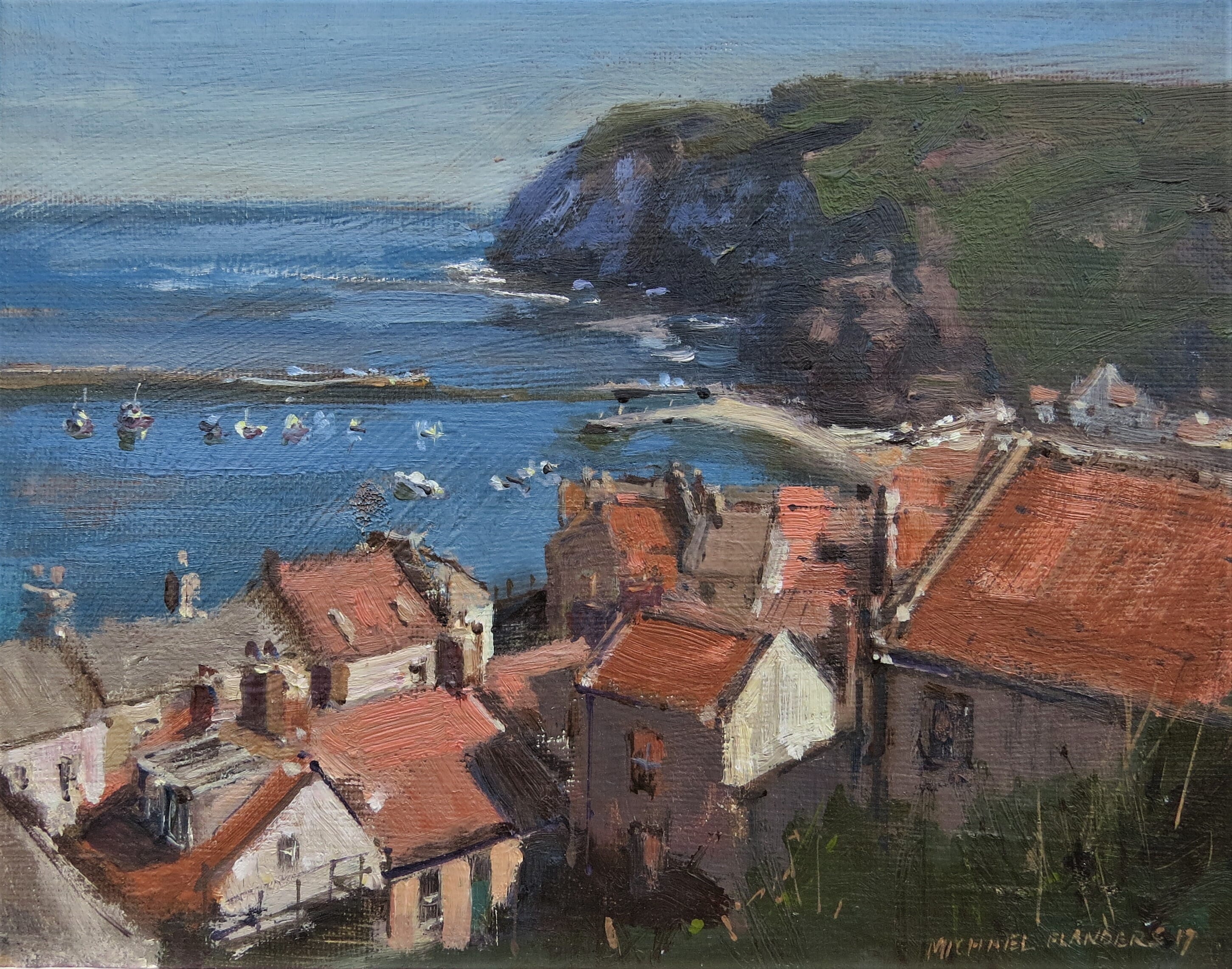  Roof Tops Overlooking the Sea, Staithes