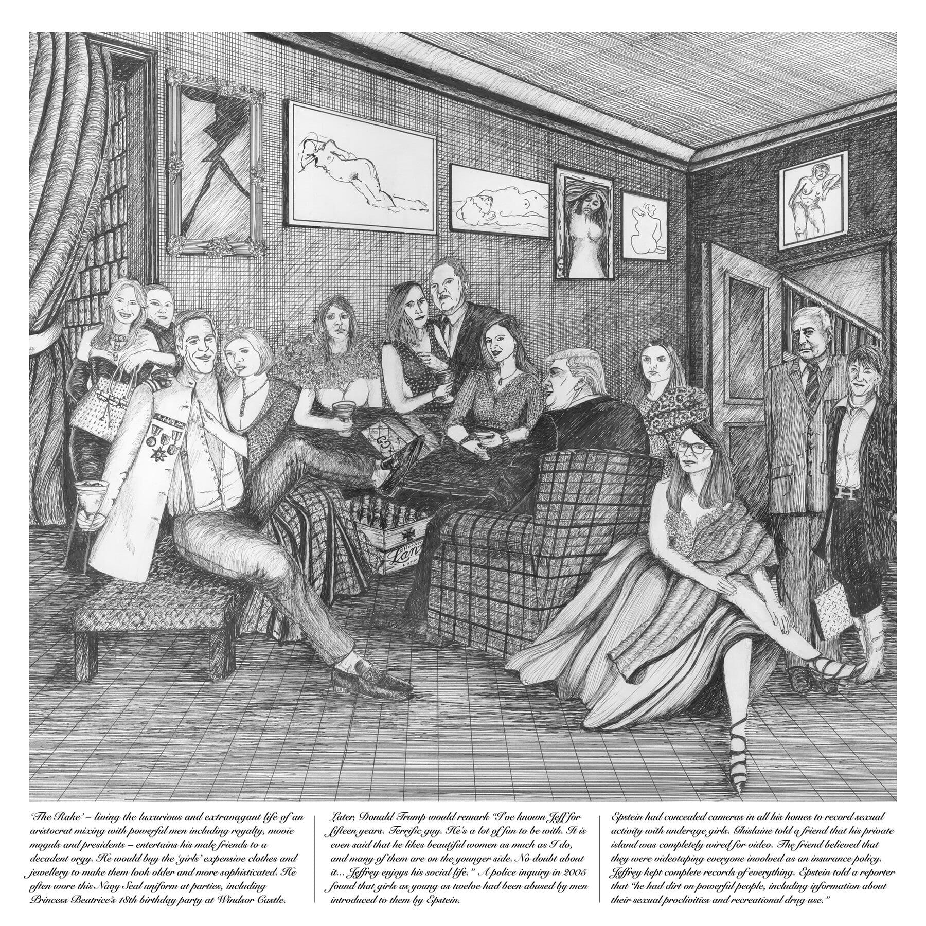 The Rake's Progress 'The Orgy' Hogarth 1735